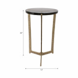 EV20876-01#22" Bennington Tall Recycled Glass Accent Table