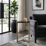 EV20876-01#22" Bennington Tall Recycled Glass Accent Table