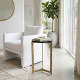 EV20876-01#22" Bennington Tall Recycled Glass Accent Table