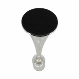 EV20878-01#34" Radiant Small Silver Glass Candle Hurricane