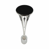 EV20878-02#43" Radiant Large Silver Glass Candle Hurricane