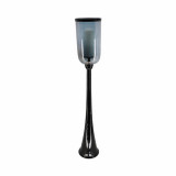 EV20878-04#43" Ember Large Black Glass Candle Hurricane