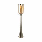 EV20878-06#43" Illum Large Gold Glass Candle Hurricane