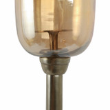 EV20878-06#43" Illum Large Gold Glass Candle Hurricane