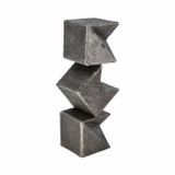 EV20894-01#18" Lyon Small Silver Cube Statuary