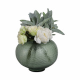 EV20915-01#13" Bastia Small Green Glass Vase