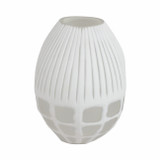 EV20916-01#11" Arles Small White Glass Vase