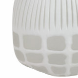 EV20916-01#11" Arles Small White Glass Vase