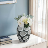 EV20917-02#12" Havre Large Grey Glass Vase