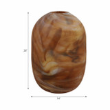 EV20918-02#20" Marseille Large Brown Glass Vase