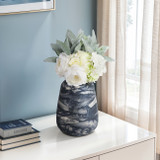 EV20930-02#12" Annecy Medium Blue Glass Vase