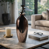 EV20924-02#22" Noble Large Glass Bottle With Topper