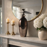 EV20924-02#22" Noble Large Glass Bottle With Topper