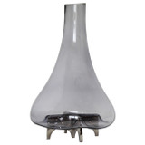 EV20928-02#17" Raylor Large Glass Vase With Metal Base