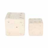 EV19825-03#S/2 3/4" Mistry Travertine Dice