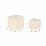 EV19825-03#S/2 3/4" Mistry Travertine Dice
