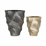 EV20936-02#12" Juneau Large Pewter Metal Vase