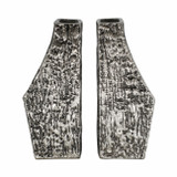 EV20942#S/2 8" Whittier Metal Flower Vase Bookends