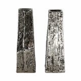 EV20942#S/2 8" Whittier Metal Flower Vase Bookends