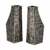 EV20942#S/2 8" Whittier Metal Flower Vase Bookends