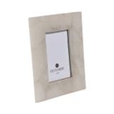 EV21000-01#4x6 Edina White Quartz Photo Frame