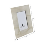 EV21000-02#5x7 Edina White Quartz Photo Frame
