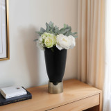 EV21016-01#16" Wallmar Small Black And Gold Vase