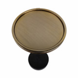 EV20966#24" Draco Marble And Gold Finish Accent Table