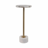 EV20967#24" Cannes Agate And Marble Accent Table