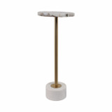 EV20967#24" Cannes Agate And Marble Accent Table