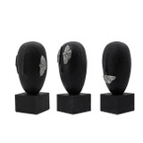 EV21031#S/3 13" Bruges Hear, See, Speak No Evil Statuary