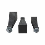 EV21046#S/3 10/12/14" Liege Black Quartz Resin Bottles