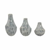 EV21057-01#S/3 5/7/9" Klamath Ceramic Vases, Multi