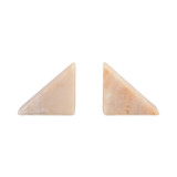EV20965#S/2 6" Honey Onyx Bookends