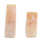 EV20965#S/2 6" Honey Onyx Bookends