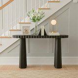 EV21144-02#54" Luzia Metallic  Marble And Wood Console Table,