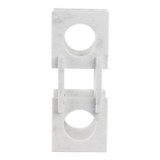 EV21145#17" Vino Marble Wine Holder, White