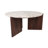 EV21148-01#39" Somerset Marble And Wood Coffee Table, Multi