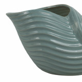 EV21133#17" Seaside Blue Cer Shell Planter