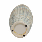 EV21139-01#26" Decorah Small Cer Ribbed Vase