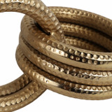 EV21154#S/3 6/7/10" Dillingham Metal Gold Rings 