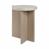 EV21155-01#20" Connley Small Marble And Wood Accent Table