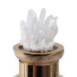 EV20980-01#15" Frances Small Quartz Crystal Cluster Glass Bot