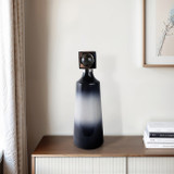 EV20988-02#21" Macklin Medium Labradorite Stone And Metal Bot