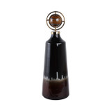 EV20989-02#23" Oscar Medium Tiger's Eye Stone And Metal Bottl