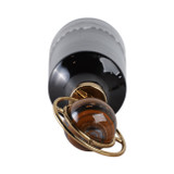 EV20989-02#23" Oscar Medium Tiger's Eye Stone And Metal Bottl