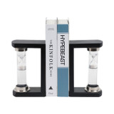 EV21087#S/2 10" Raven Small Hourglass Bookends