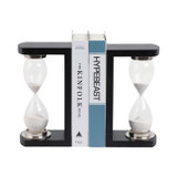 EV21088#S/2 11" Raven Large Hourglass Bookends