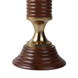 EV51351#51" Theodore Wood And Aluminum Table Lamp