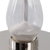 EV21183-01#15" Perth Silver Aluminum Compass Hourglass